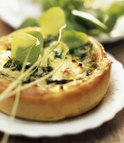 Recette Tarte au fromage de chèvre et à la menthe 750g