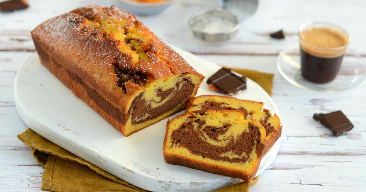 Recette Cake marbré au chocolat et au potimarron 750g