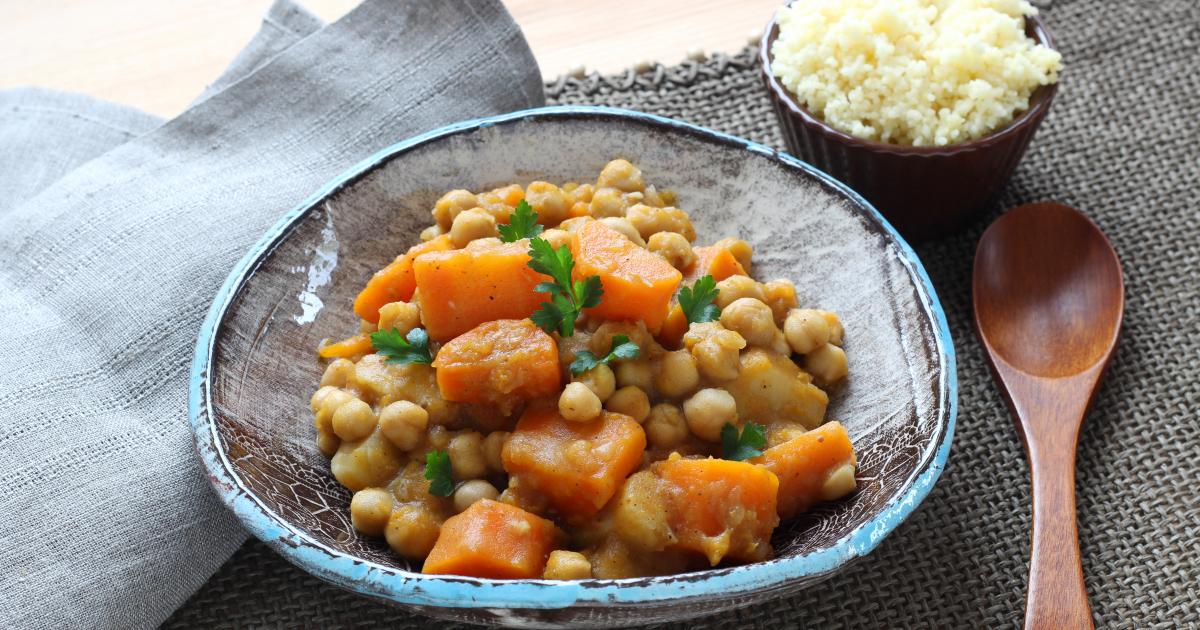 Comment faire un couscous de légumes et pois chiches au Cuisine