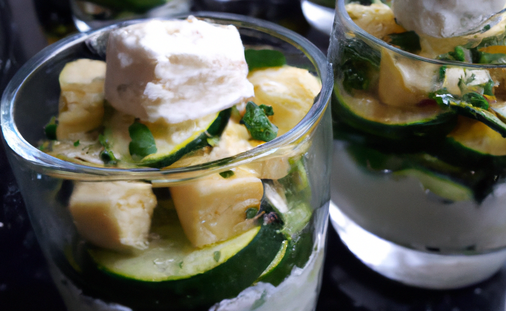 Recette Verrine Courgette Feta En Vid O G