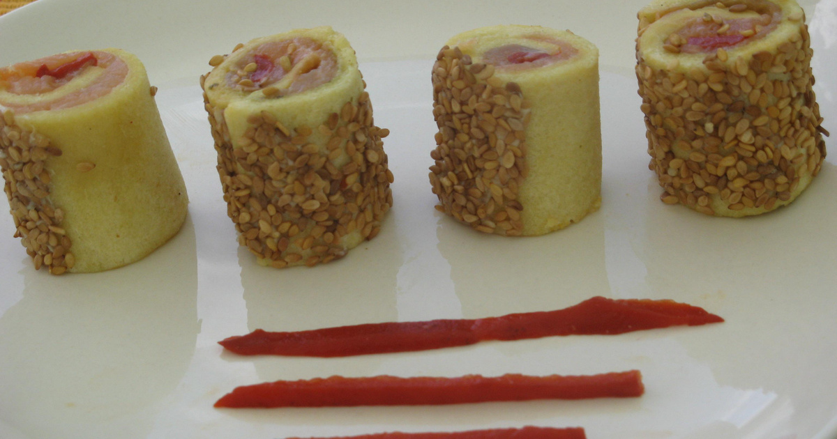 Recette - Roulé de pain de mie au saumon façon Maki | 750g