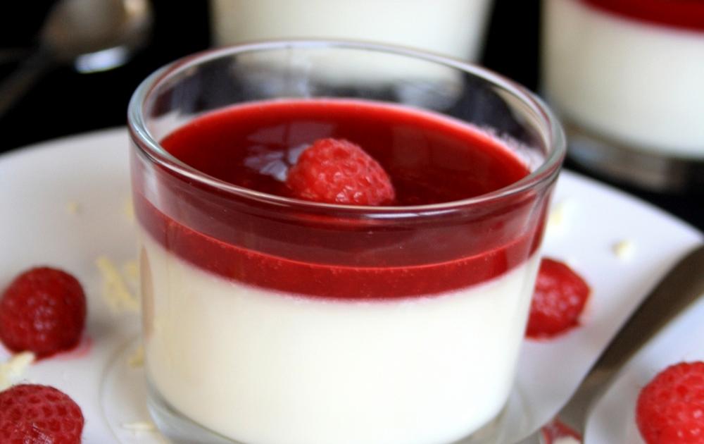 Recette Panna Cotta Chocolat Blanc Framboises 750g