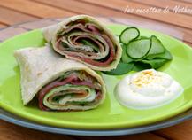 Recette - Wraps au jambon et au St Môret | 750g