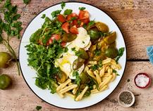 SALADE ROQUETTE PRUNES MOZZARELLA