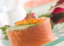 entrées au saumon fumé