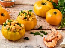 TOMATES, CREVETTES ET CURRY