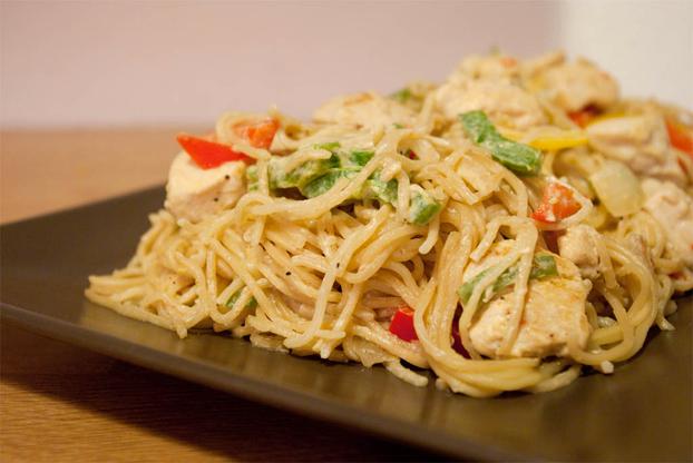 Wok poulet coco curry
