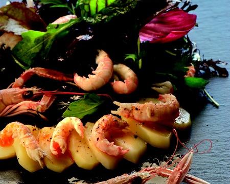 Recette Salade De Princesse Amandine Aux Langoustines Et Mesclun De