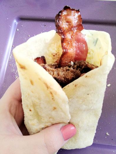 Wrap poulet bacon