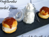 Profiteroles à la pomme, caramel et chantilly au Cidre