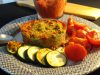 Crumble de courgette et tomate