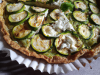 Tarte courgettes et chèvre frais