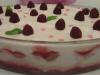 Tiramisu acidulé aux framboises