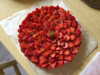 Tarte aux fraises traditionnelle à la crème pâtissière