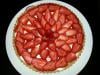 Tarte aux fraises traditionnelle à la crème pâtissière