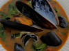 Soupe de moules en feuilleté