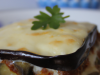 Lasagnes aux aubergines et cottage cheese