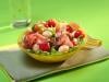 Salade de mozzarella, tomates et pommes fruits