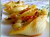 Conchiglie aux poivrons, brocciu et pignons de pin