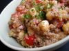 Salade de quinoa aux pois chiches et tomates