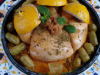 Tajine de poulet au citron confit traditionnel