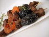 Brochettes d'agneau aux pruneaux, aux abricots secs et romarin