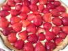 Tarte aux fraises traditionnelle à la crème pâtissière