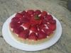 Tarte aux fraises traditionnelle à la crème pâtissière