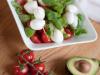 Salade avocats, Caprice des Dieux, tomates et olives noires