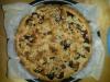 Tarte rhubarbe amandine en crumble