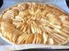 Tarte aux pommes avec sa couverture vanillée