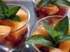 Verrine melon, fraises au sucre vanillé