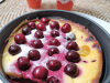 Clafoutis aux cerises tiède