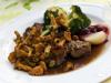 Filet de chevreuil aux chanterelles, sauce Grand Veneur