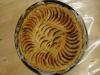 Tarte aux pommes avec sa couverture vanillée