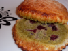 Galettes individuelles, aux cerises et frangipane matcha