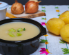 Velouté de pommes de terre et poireaux épicé