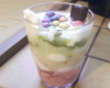 Verrine kiwi-banane-fraise