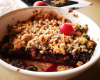 Crumble aux fruits rouge et chocolat