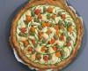 Tarte au Chavroux, tomates et courgettes