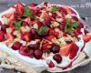 Pavlova aux fruits rouges et à la soupe de fraise Andros