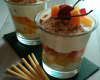 Verrine de fruits épices et crème à la chicorée