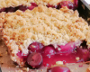 Tarte aux cerises façon crumble