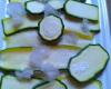 Courgette glacée à blanc