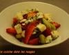 Salade avec Fraise et Fourme d'ambert