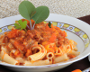 Pasta à la bolognaise végétarienne