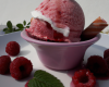 Glace à la framboise