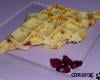 Gaufres chocolat blanc cranberries