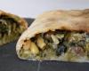 Calzone aux blettes, Roquefort et poires