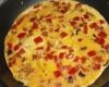 Omelette aux poivrons rouges facile